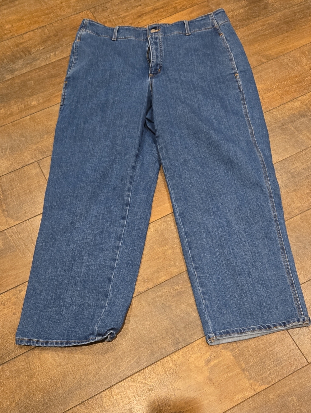 Banana Republic Wide Leg Blue Denim Jeans